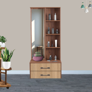 Dressing Unit in Walnut Finish With Mirror Storage