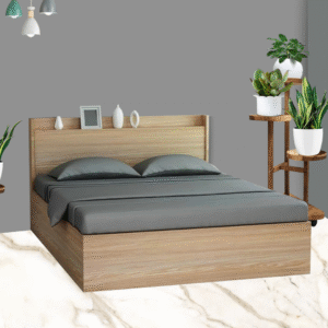 Bed In Melamine Finish With Box Storage in Variable Sizes